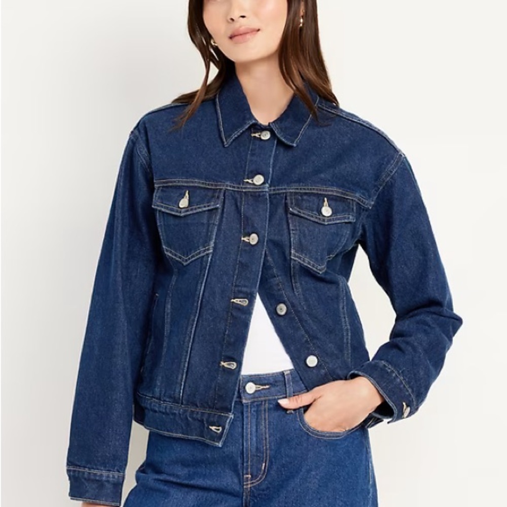 H&M Classic Blue Denim Jacket sz 4
